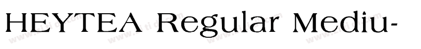 HEYTEA Regular Mediu字体转换